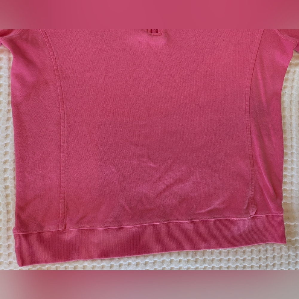 Vineyard Vines Solid Pink Quarter Zip Pullover Sw… - image 4